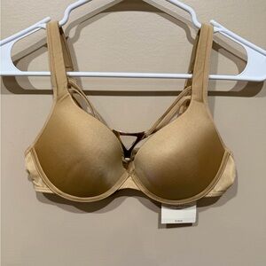 Undressed Marlies Dekkers Gold triangle push up bra. Size 34C. NWT